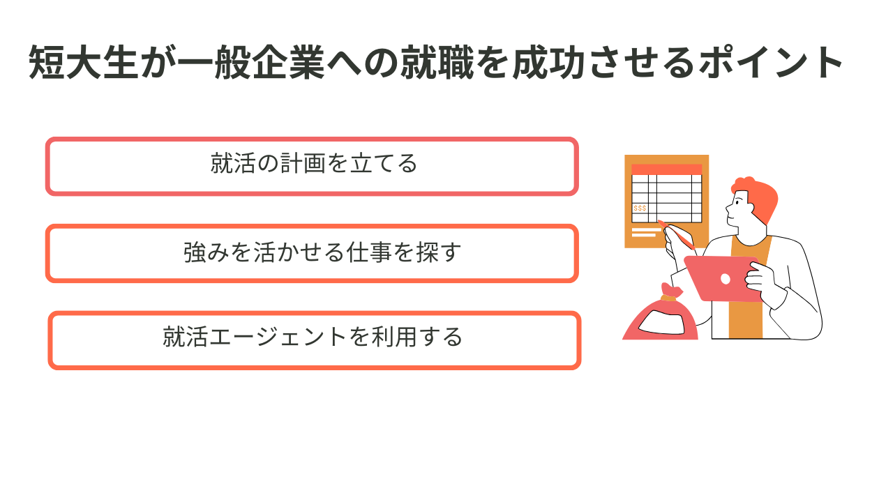 短大生が一般企業への就職を成功させるポイント