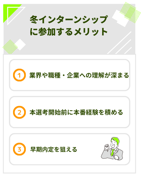 冬インターンシップに参加するメリット
