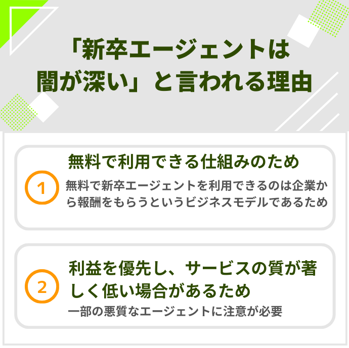 「新卒エージェントは闇が深い」と言われる理由