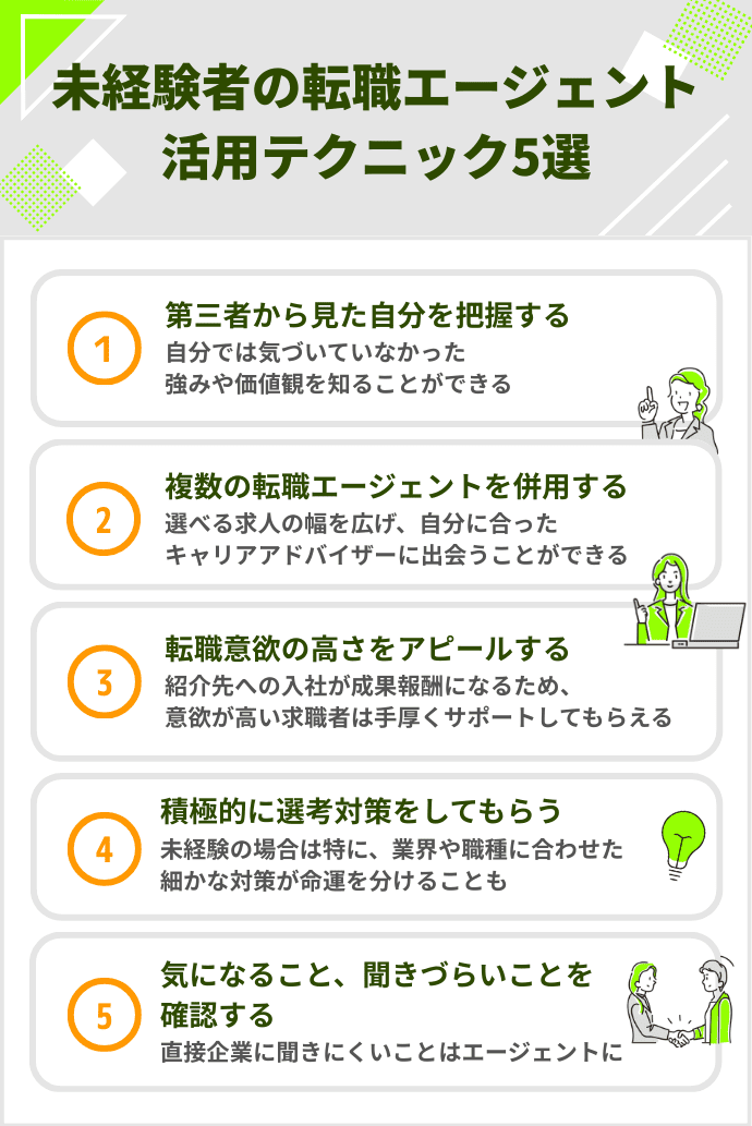 転職エージェント 未経験 エージェントの活用テクニック