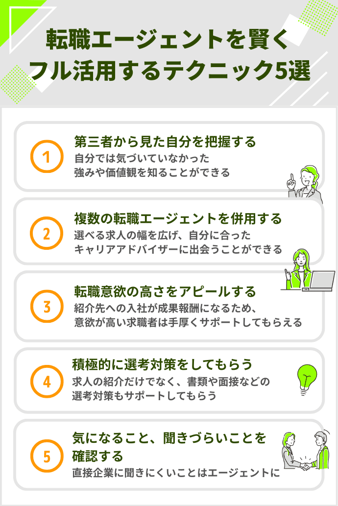 経理 転職エージェント 転職エージェント活用のテクニック